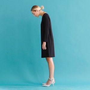 Theory dress with back slit detail